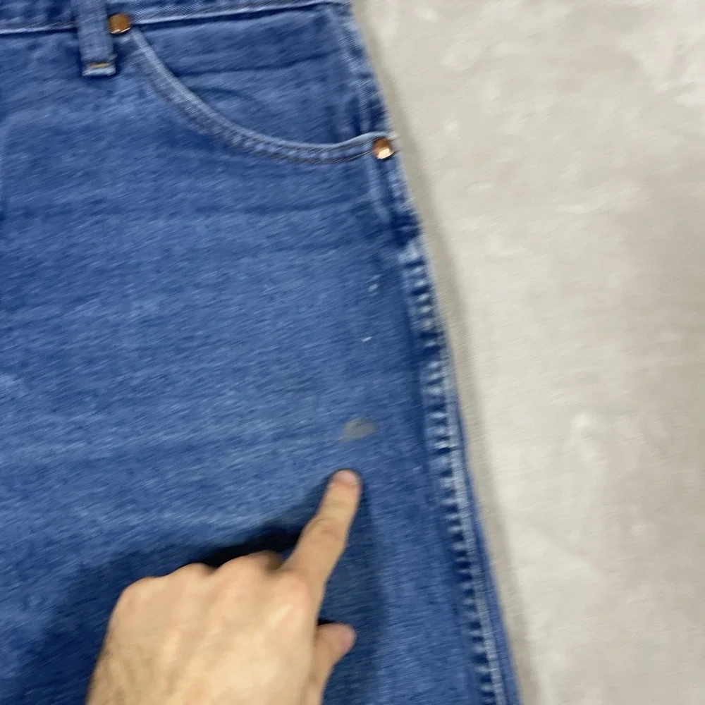 Vintage Wrangler 13MWZ Jeans Mens 34x34 Cowboy Cut Whisker Fade 13mwzpw
